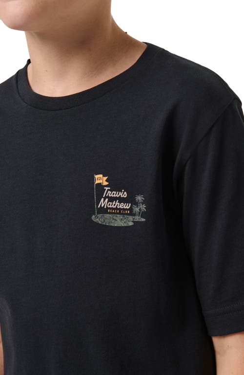Travismathew Kids' Beach Club Cotton Graphic T-shirt In Black
