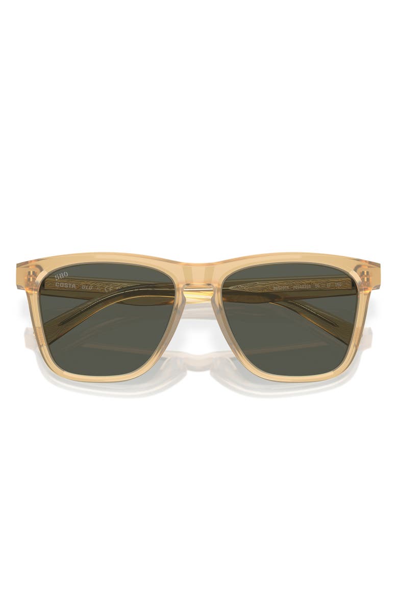 Costa Del Mar Ulu 56mm Square Sunglasses, Alternate, color, Sun Coral/ Gray