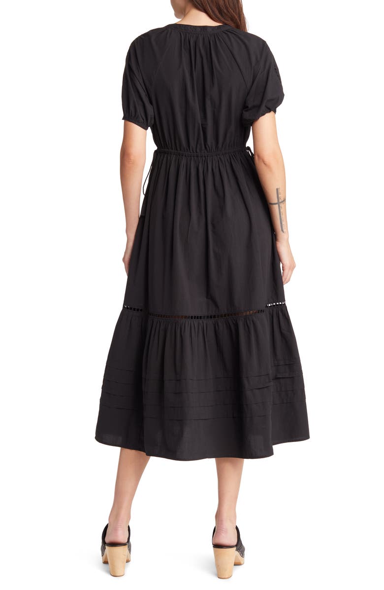 Madewell Ladder Embroidery Poplin Midi Dress, Alternate, color, 