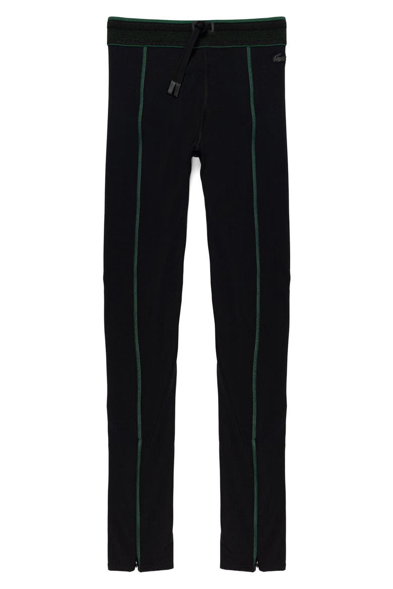 Zip Hem Leggings, Alternate, color, BLACK