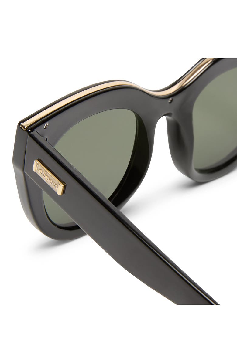 Le Specs Air Heart 51mm Sunglasses, Alternate, color, Black/ Gold
