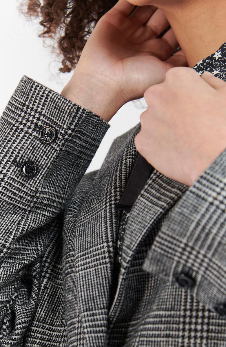 Barbour Nyla Wool Blend Check Blazer, Alternate, color,