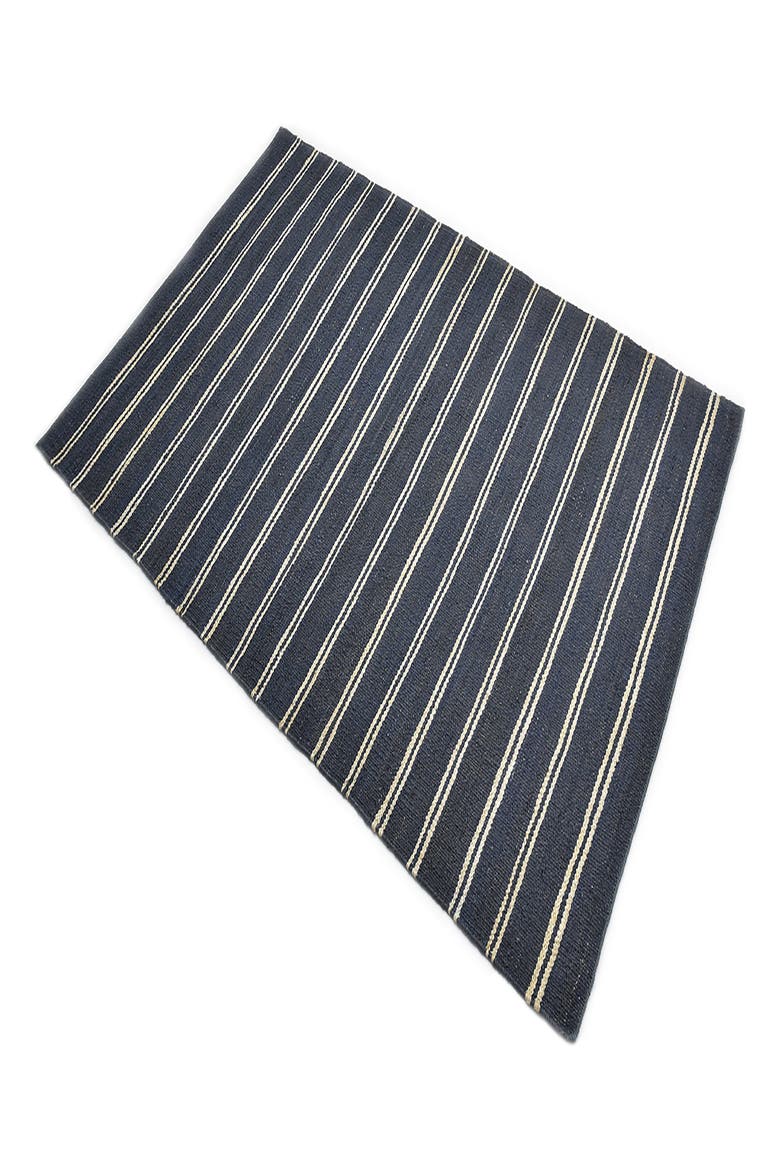 Lilly Stripe Handmade Area Rug, Alternate, color, BLUE
