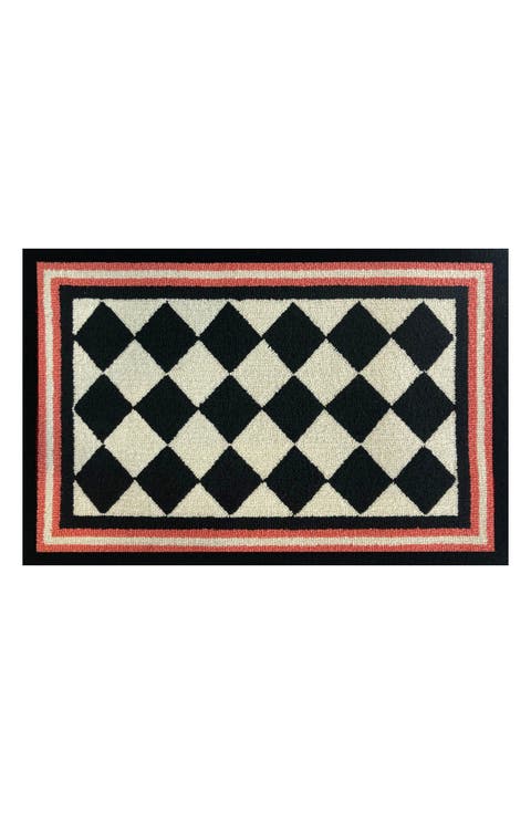 Harlequin Checkered Doormat
