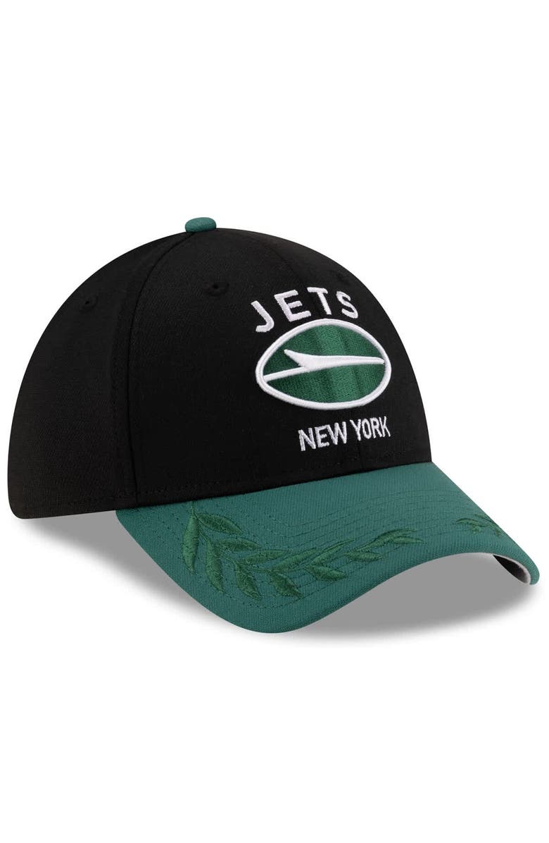 New Era Men's New Era Black/Green New York Jets 2025 NFL Draft 39THIRTY Flex Hat, Alternate, color, Black