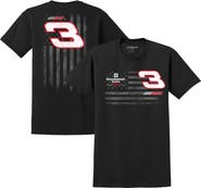 NASCAR Men's Richard Childress Racing Team Collection Black Dale Earnhardt Flag Tri-Blend T-Shirt