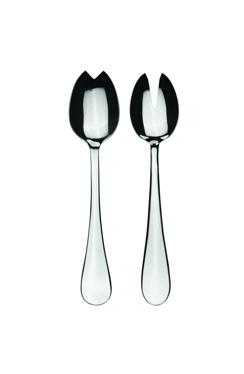 Mepra Brescia Salad Serving Set - 2 Pieces, Main, color, Silver