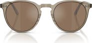 Oliver Peoples O'Malley 48mm Round Sunglasses