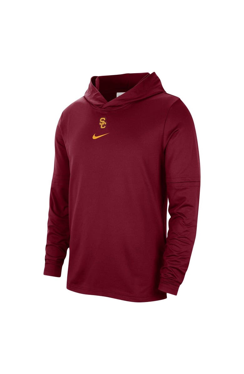 Nike Men's Nike Cardinal USC Trojans Player Hoodie Long Sleeve Performance Top, Alternate, color,