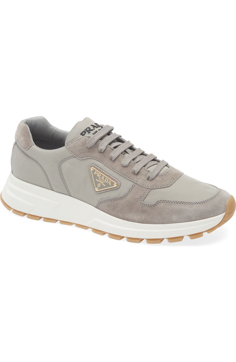 Prada Prax Sneaker, Main, color, Acciaio