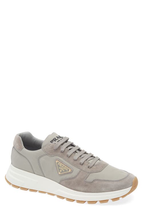 Prada Prax 01 Re-nylon Sneakers In Acciaio