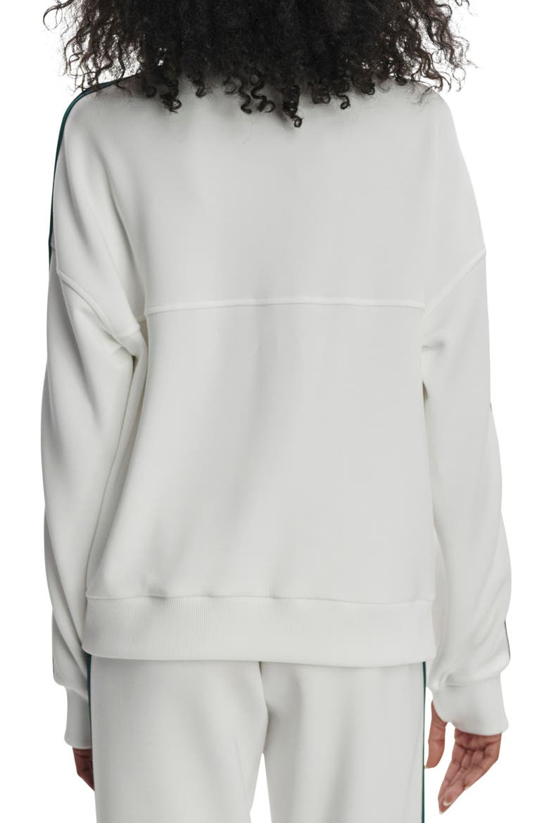 Raymar DoubleSoft® Half Zip Sweatshirt, Alternate, color, WHITE/ NAVY/ FOREST