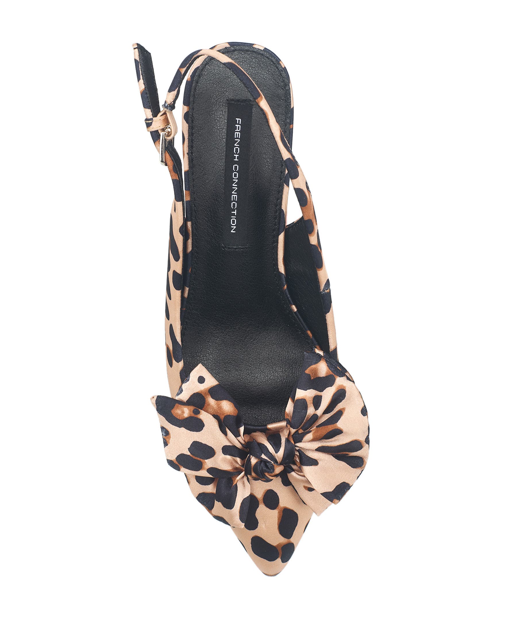 French Connection Quinnbow Slingback Kitten Heel, Alternate, color, Leopard