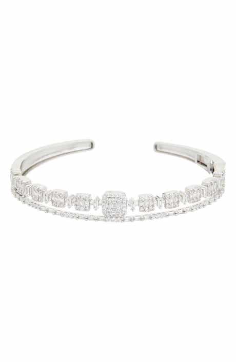 Juvell Cubic Zirconia Cuff Bracelet