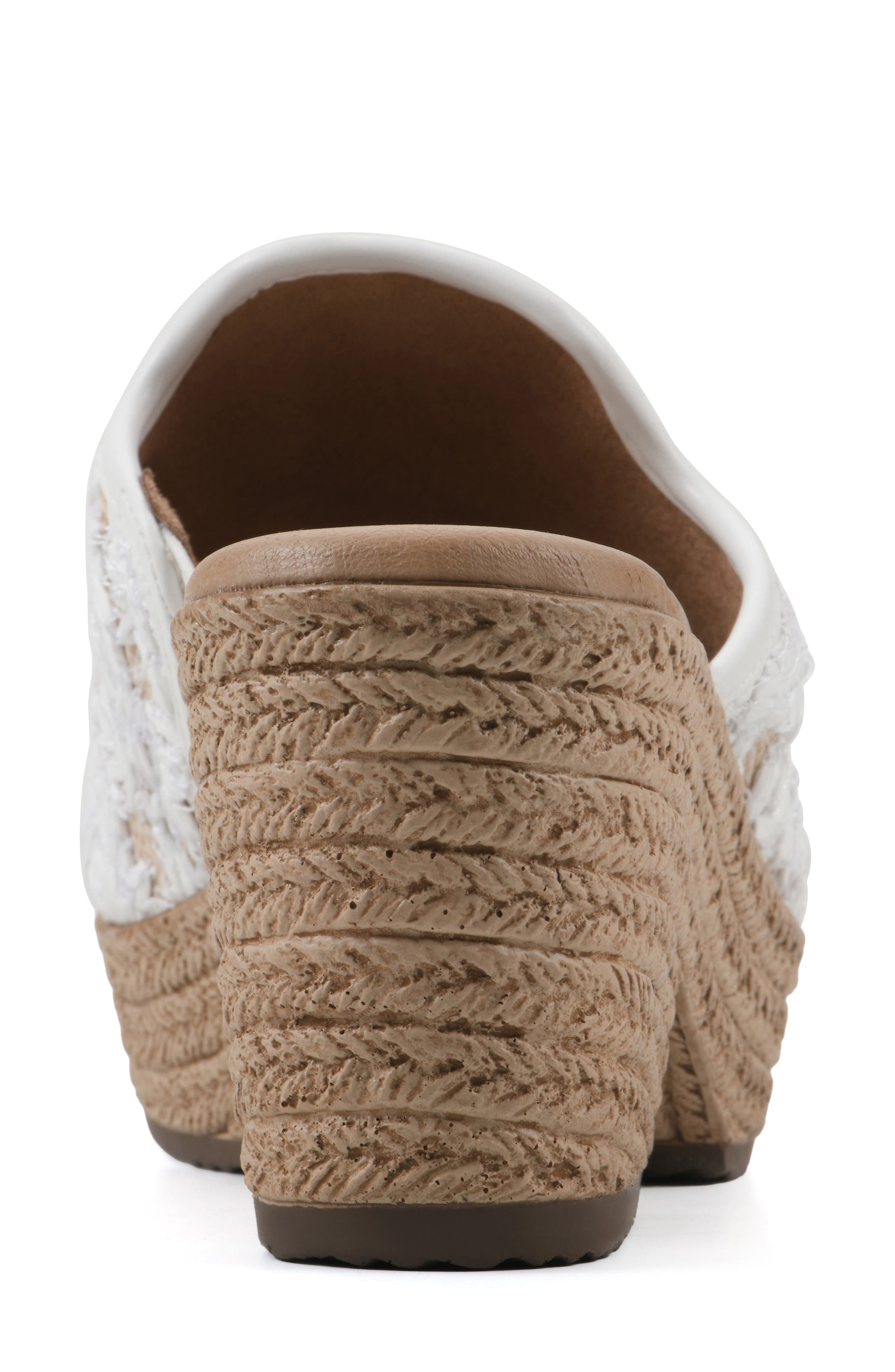 CLIFFS BY WHITE MOUNTAIN Bizzie Platform Wedge Espadrille Sandal, Alternate, color, White/ Fabric