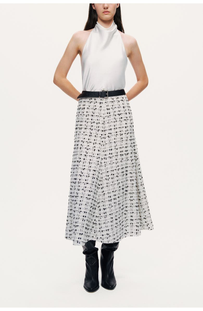 Nocturne Patterned A-Line Midi Skirt, Alternate, color, Multi-Colored