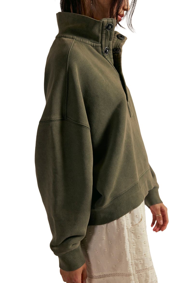 Timeless Cotton Blend Pullover, Alternate, color, ADVENTURER
