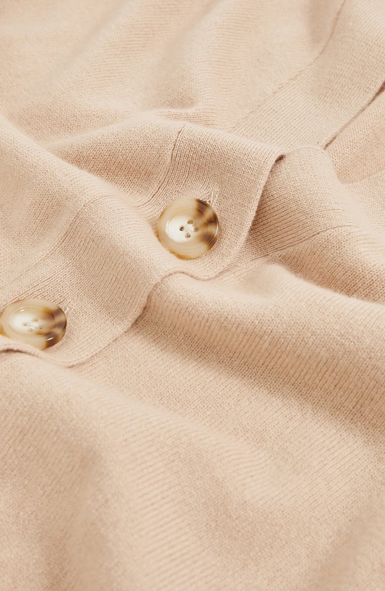 Reiss Tyle Wool & Cashmere Blend Cardigan, Alternate, color, Neutral