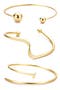 Set of 3 Cuff Bracelets