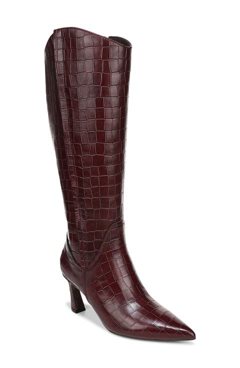 Emily Pointed Toe Knee High Boot (Women) (Narro, Regular, Wide & Extrawide Calf)