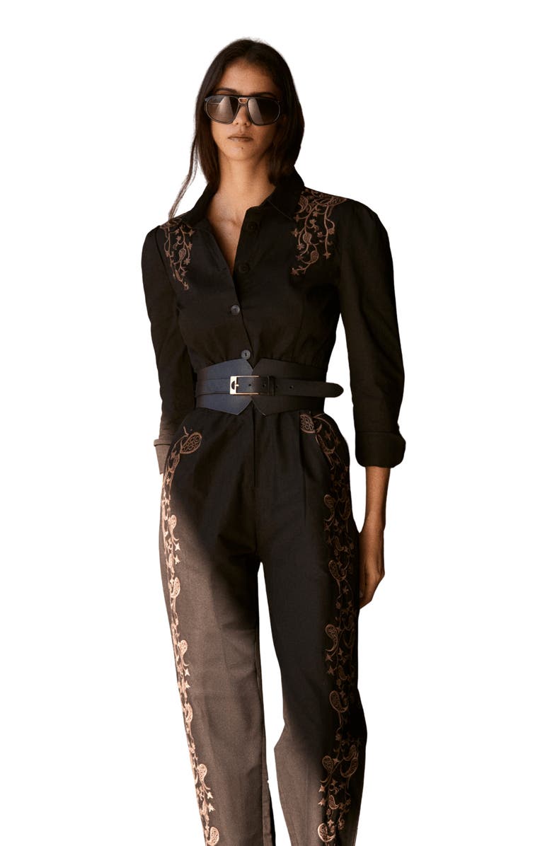 The IQ Collection Bare Jumpsuit, Alternate, color, Black