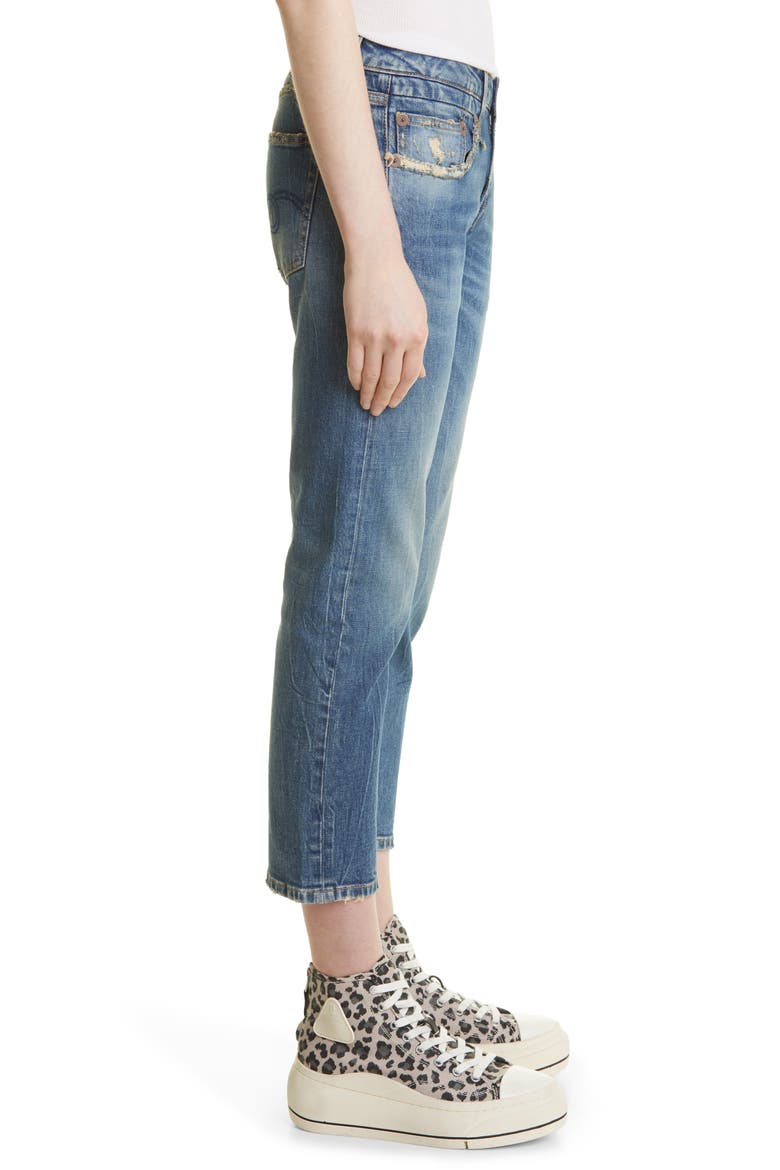 Straight Leg Boy Jeans, Alternate, color, KELLY STRETCH