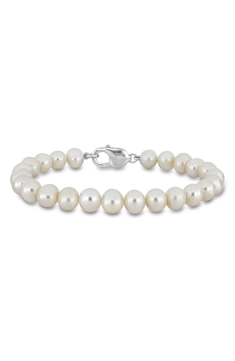 DELMAR Men's Cultured Freshwater Pearl Bracelet, Main, color, Pearl