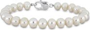 DELMAR Men's Cultured Freshwater Pearl Bracelet