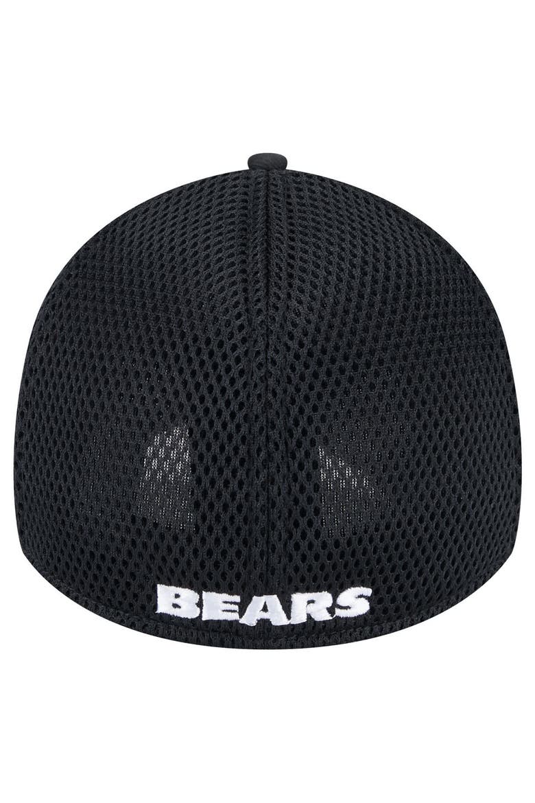 Men's New Era Black Chicago Bears Main Neo 39THIRTY Flex Hat, Alternate, color, Black
