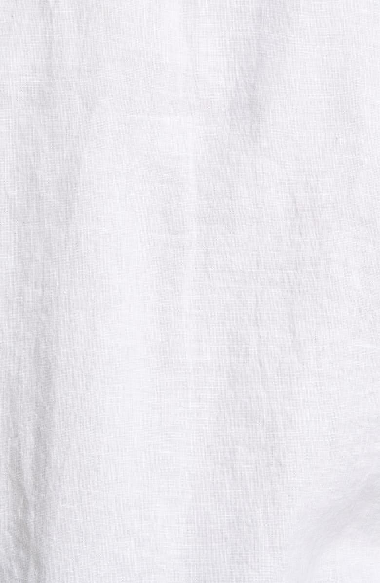 Nordstrom Trim Fit Solid Linen Button-Down Shirt, Alternate, color,