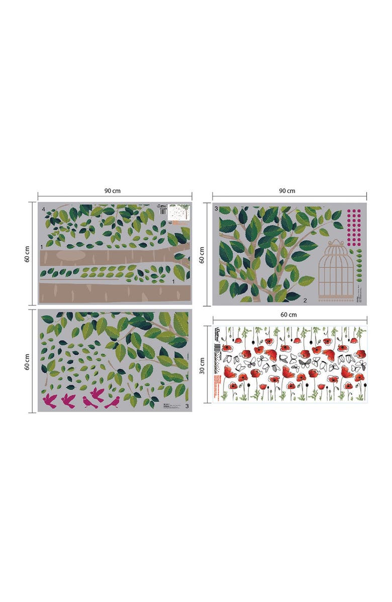 WALPLUS Spring Garden Decal, Alternate, color, 