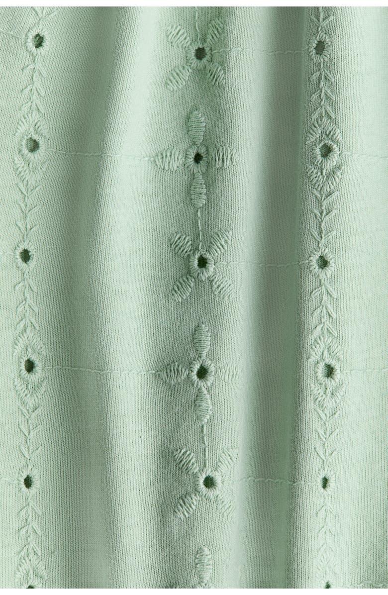 H&M Cotton Romper Suit, Alternate, color, Light Green