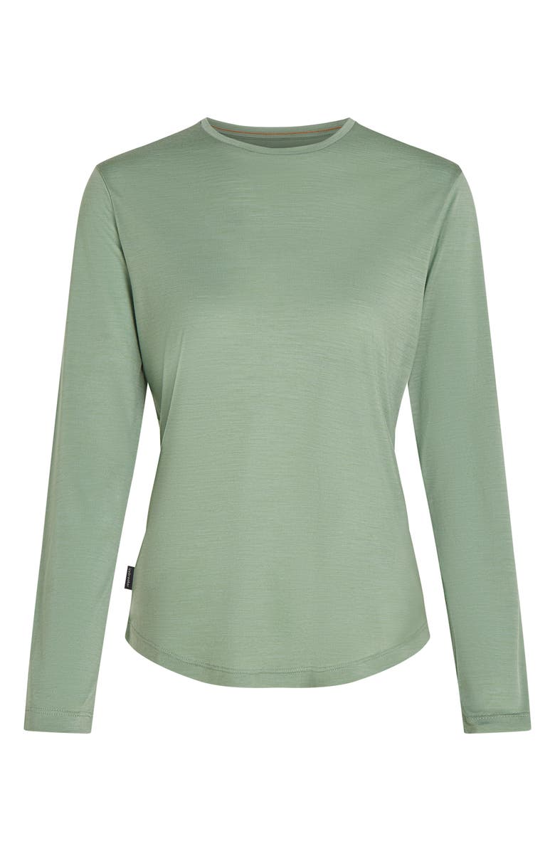 Icebreaker Lycoell & Merino Blend 125 Cool-Lite Sphere III Long Sleeve T-Shirt, Alternate, color, Seaglass
