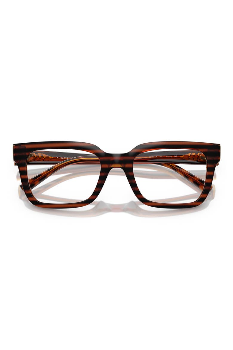 52mm Pillow Optical Glasses, Alternate, color, BROWN HAVANA