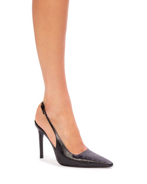 Black Suede Studio Lainey 100 Patent Pump In Multi