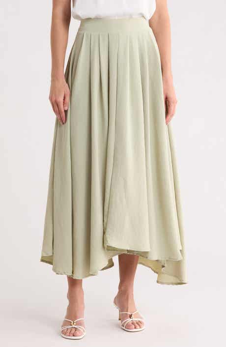 Blu Pepper Textured Pull-On Skirt
