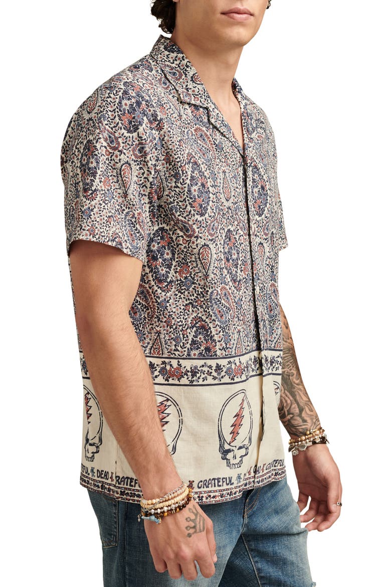 Grateful Dead Floral Camp Shirt, Alternate, color, MULTI PRINT