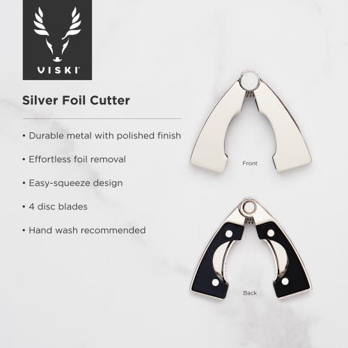 Viski Harrison Foil Cutter In Silver