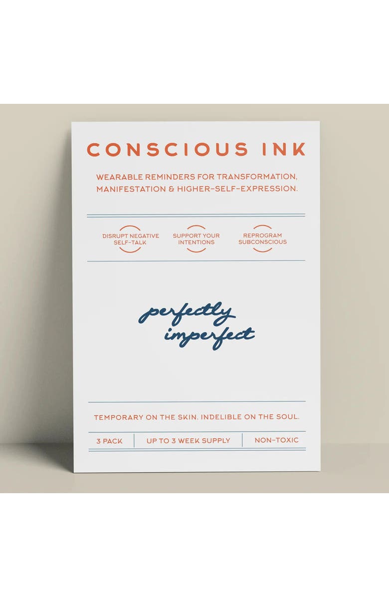 Conscious Ink Perfectly Imperfect Manifest Sweatshirt, Alternate, color, Faded Grey