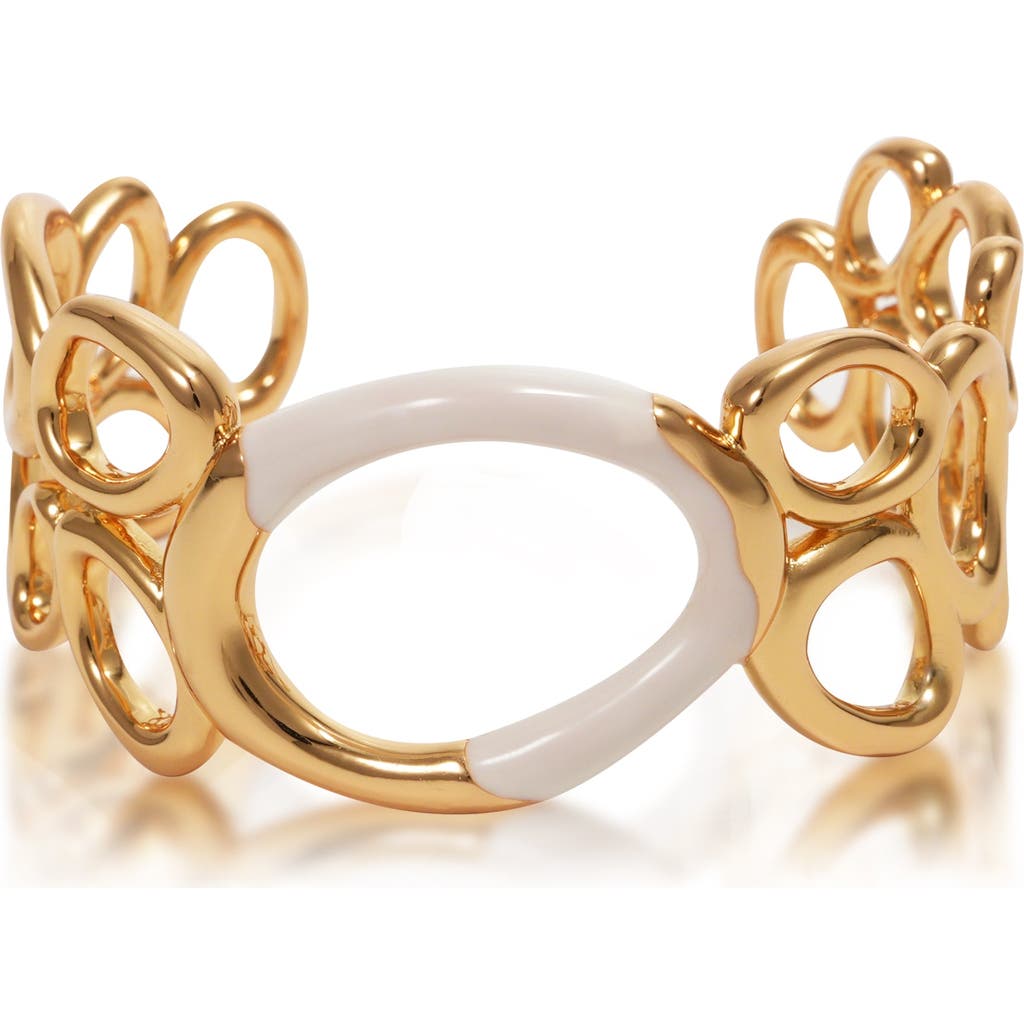 Rc Retro Chic Time Ripples Round Bangle In Gold