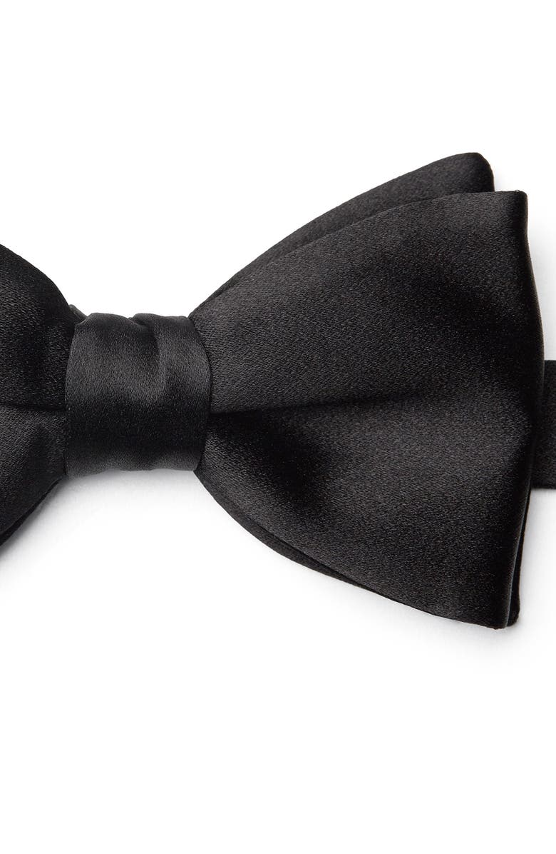 ZEGNA TIES Silk Bow Tie, Alternate, color, Black
