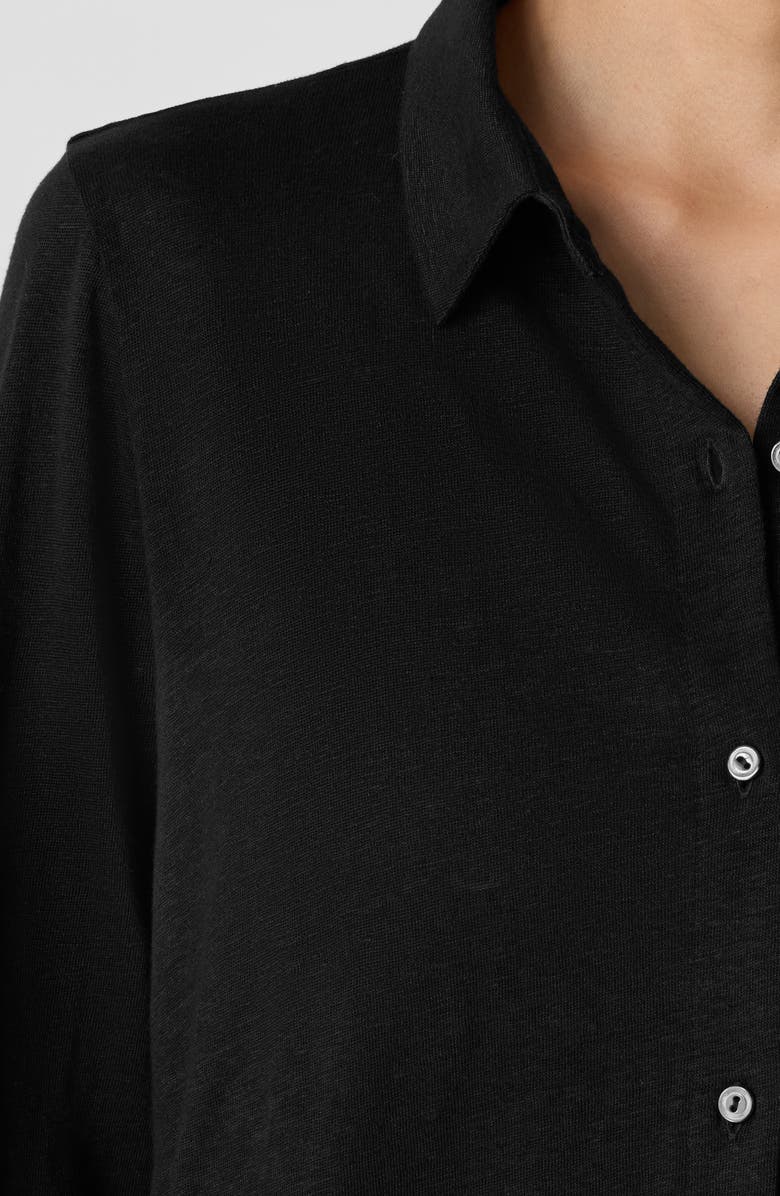 Eileen Fisher Classic Slim Fit Organic Linen Button-Up Shirt, Alternate, color,