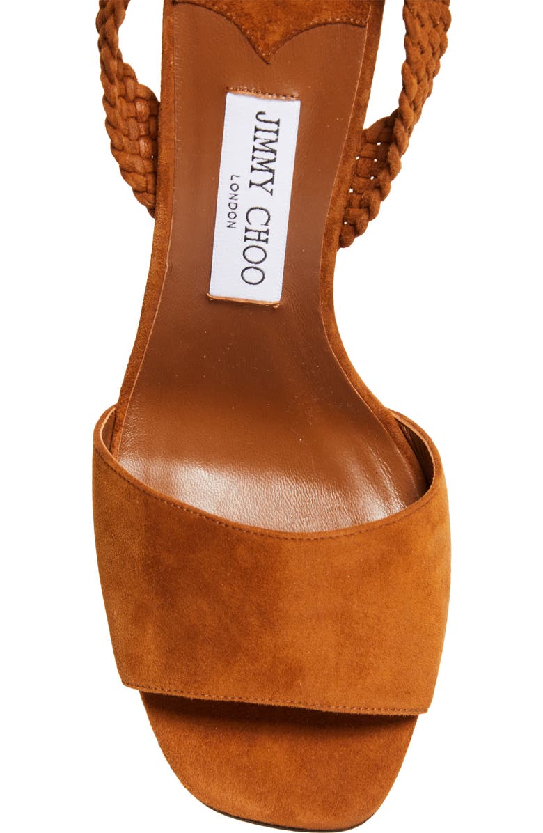 Jimmy Choo Rori Block Heel Sandal, Alternate, color, Tan/ Toasty