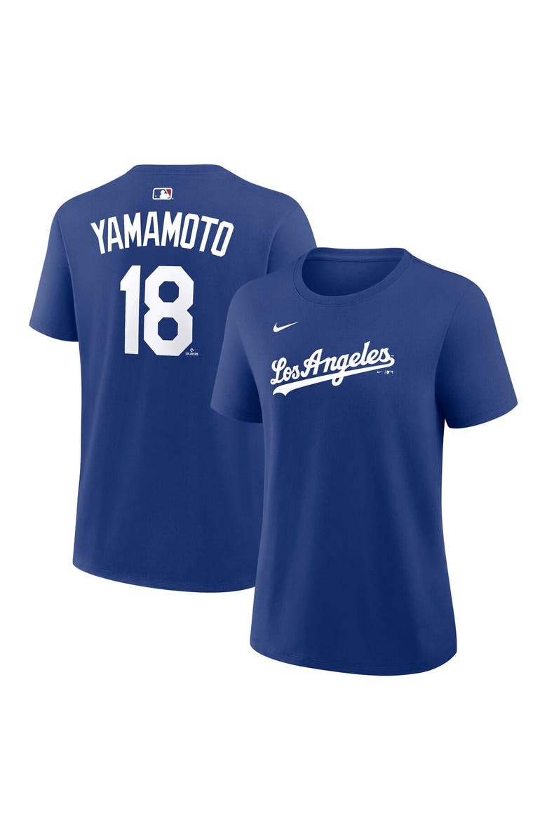 Nike Women's Nike Yoshinobu Yamamoto Royal Los Angeles Dodgers Name & Number T-Shirt, Main, color, Royal