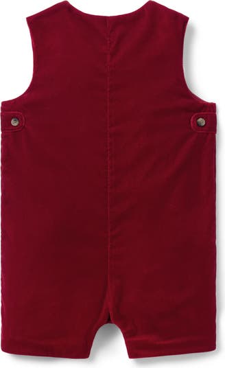 The Holiday Velvet Baby Romper