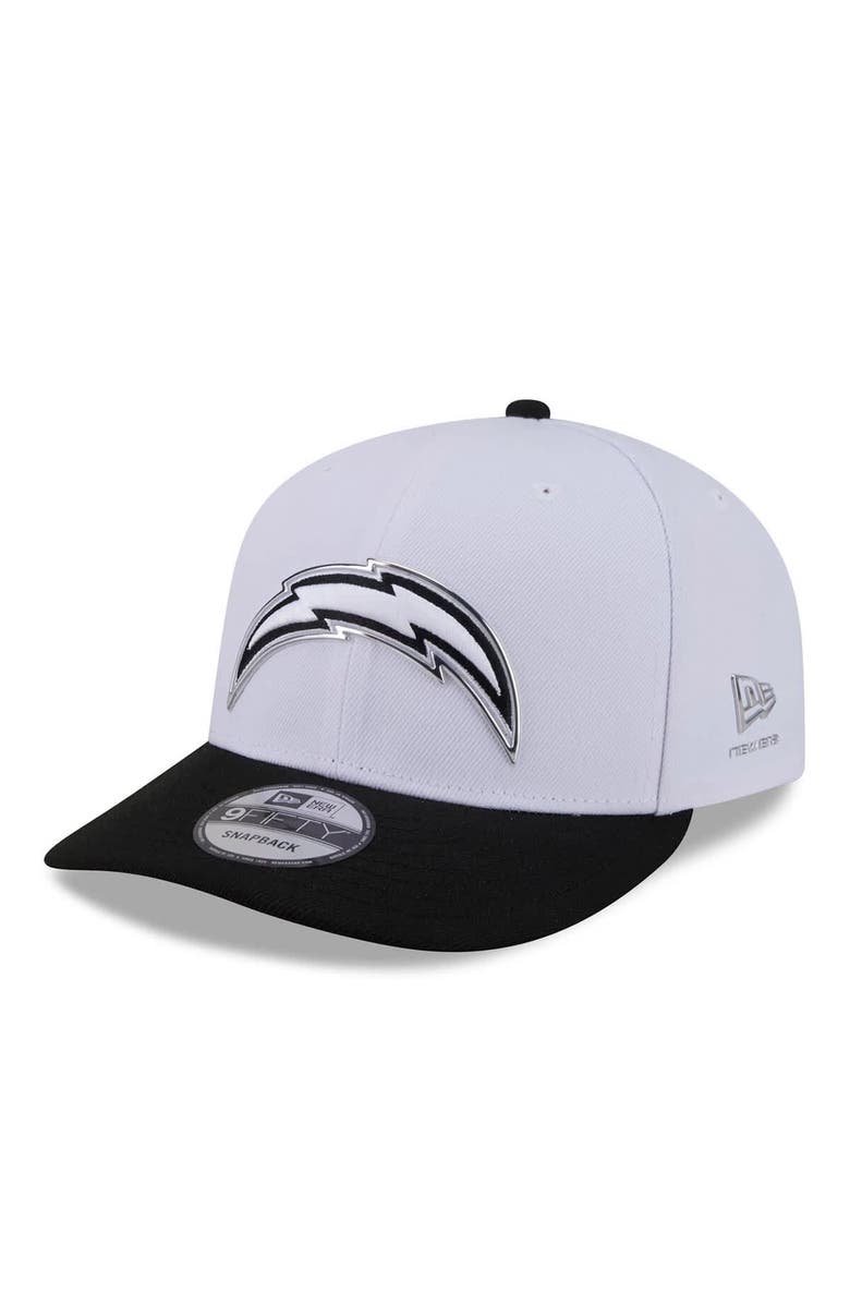 New Era Men's New Era  White/Black Los Angeles Chargers 2026 NFL Draft Pre-Curved 9FIFTY Snapback Hat, Main, color, White