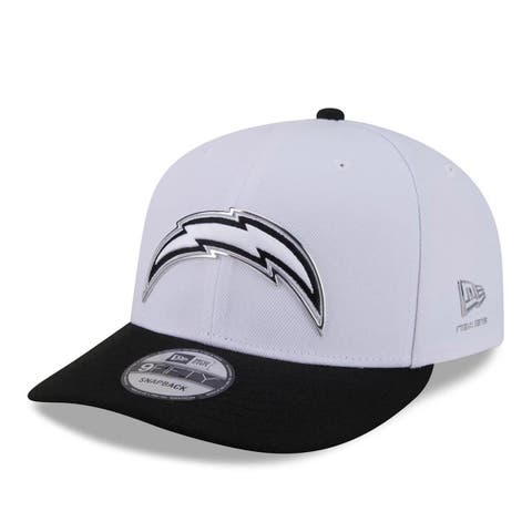 Men's New Era  White/Black Los Angeles Chargers 2026 NFL Draft Pre-Curved 9FIFTY Snapback Hat