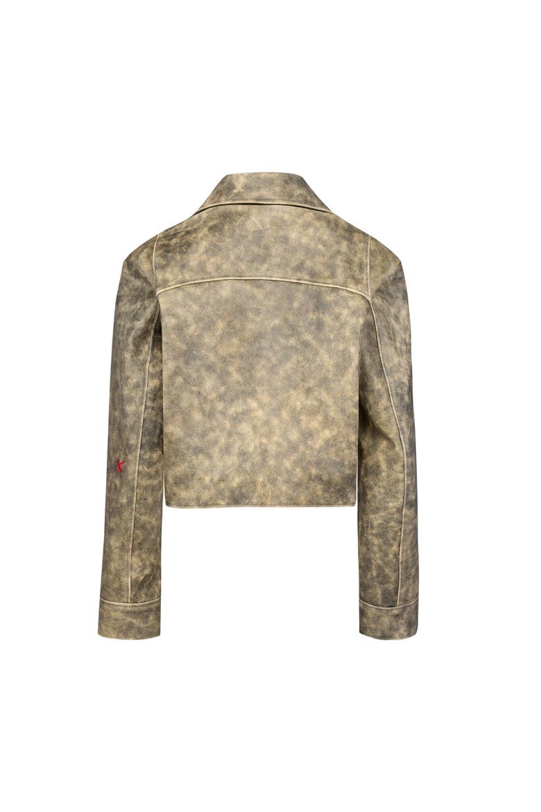 Your *Itch Wash Effect Leather Jacket, Alternate, color, grey