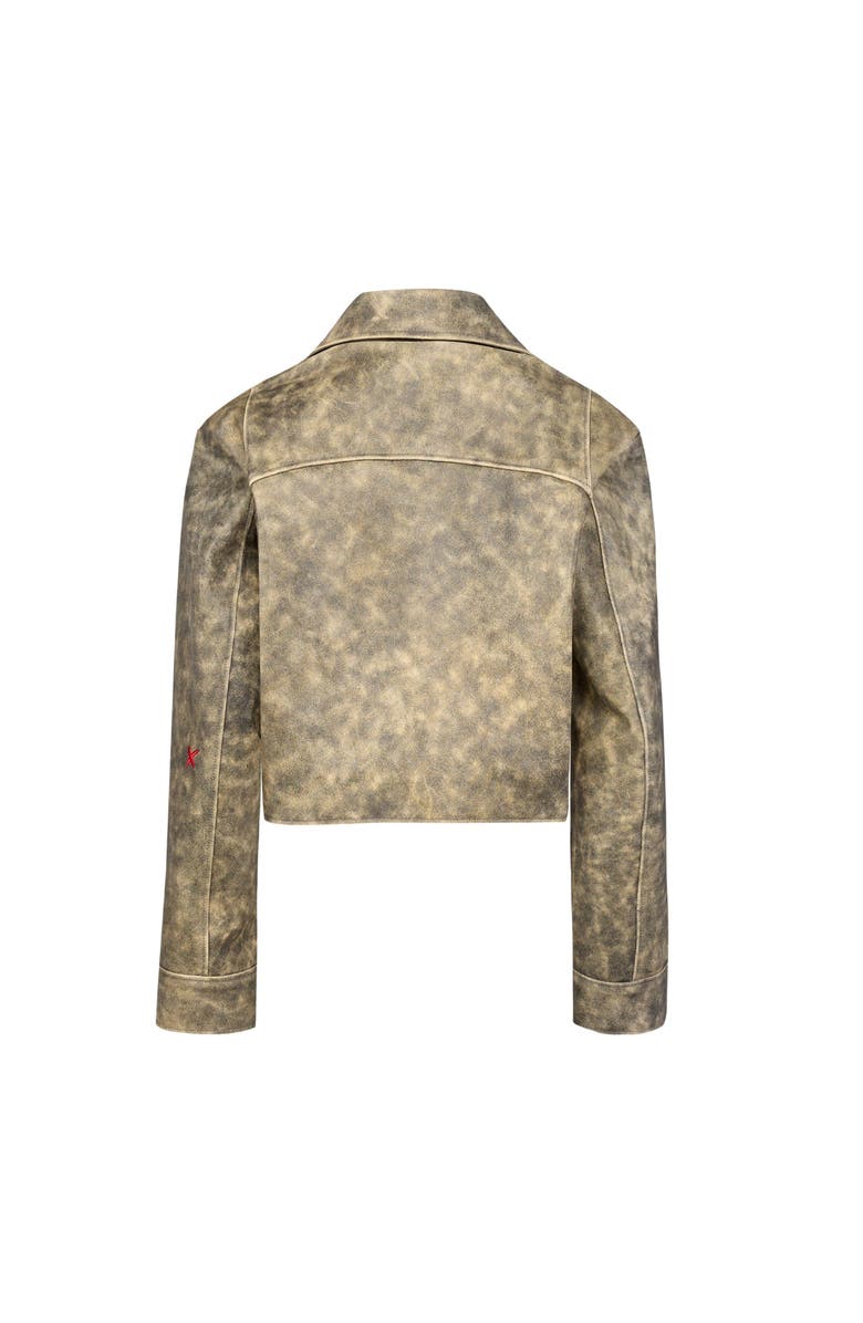 PCFG Your *Itch Wash Effect Leather Jacket, Alternate, color, Grey