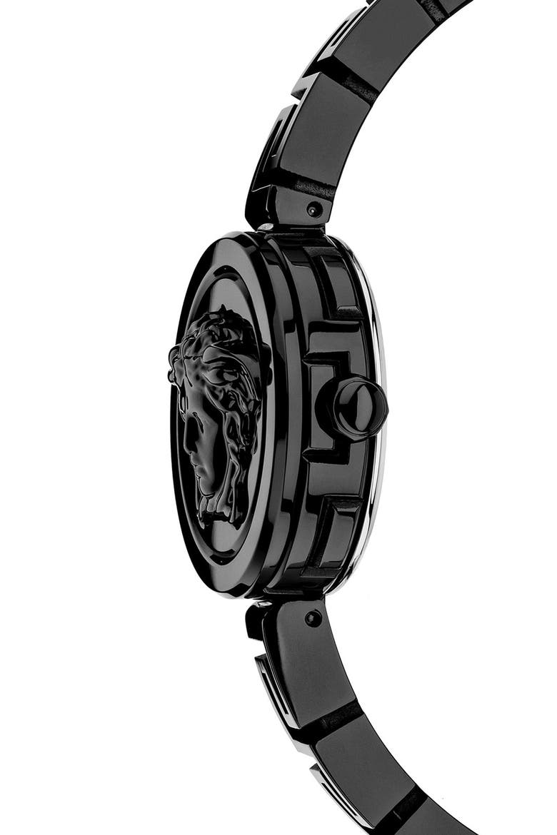 Medusa Secret Bracelet Watch, 25mm, Alternate, color, BLACK